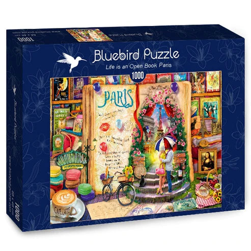 Bluebird Aimee Stewart Life Is An Open Book Paris 1000 Piece Puzzle image 0